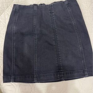 Free People Black Pencil Skirt